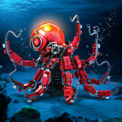 XITALAXU octopus movable tentacles close-up highlights realistic articulation.