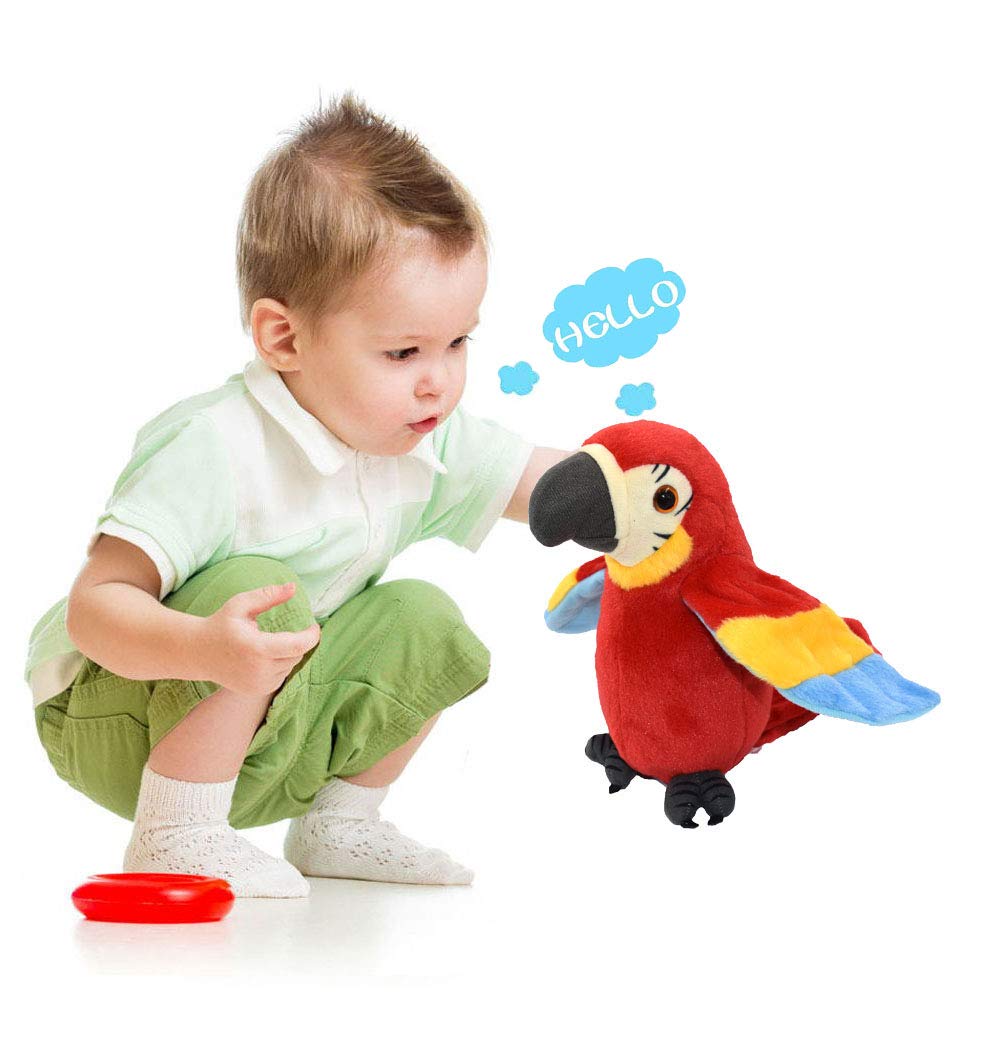 XiuLiFeiFei Mimicry Parrot red battery compartment, easy to power on