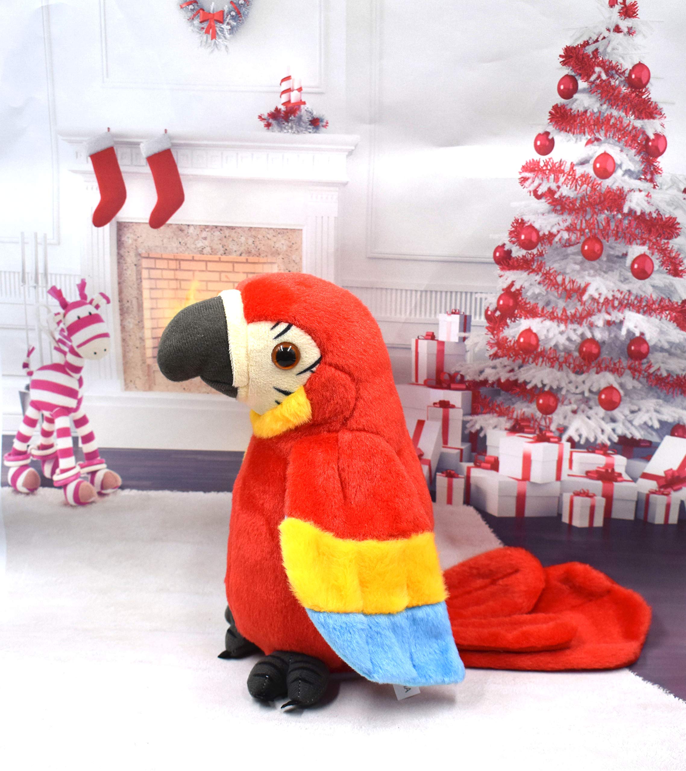XiuLiFeiFei Mimicry Parrot red gift-ready packaging, ideal birthday present