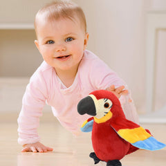 XiuLiFeiFei Mimicry Parrot red sitting pose, perfect for play sessions