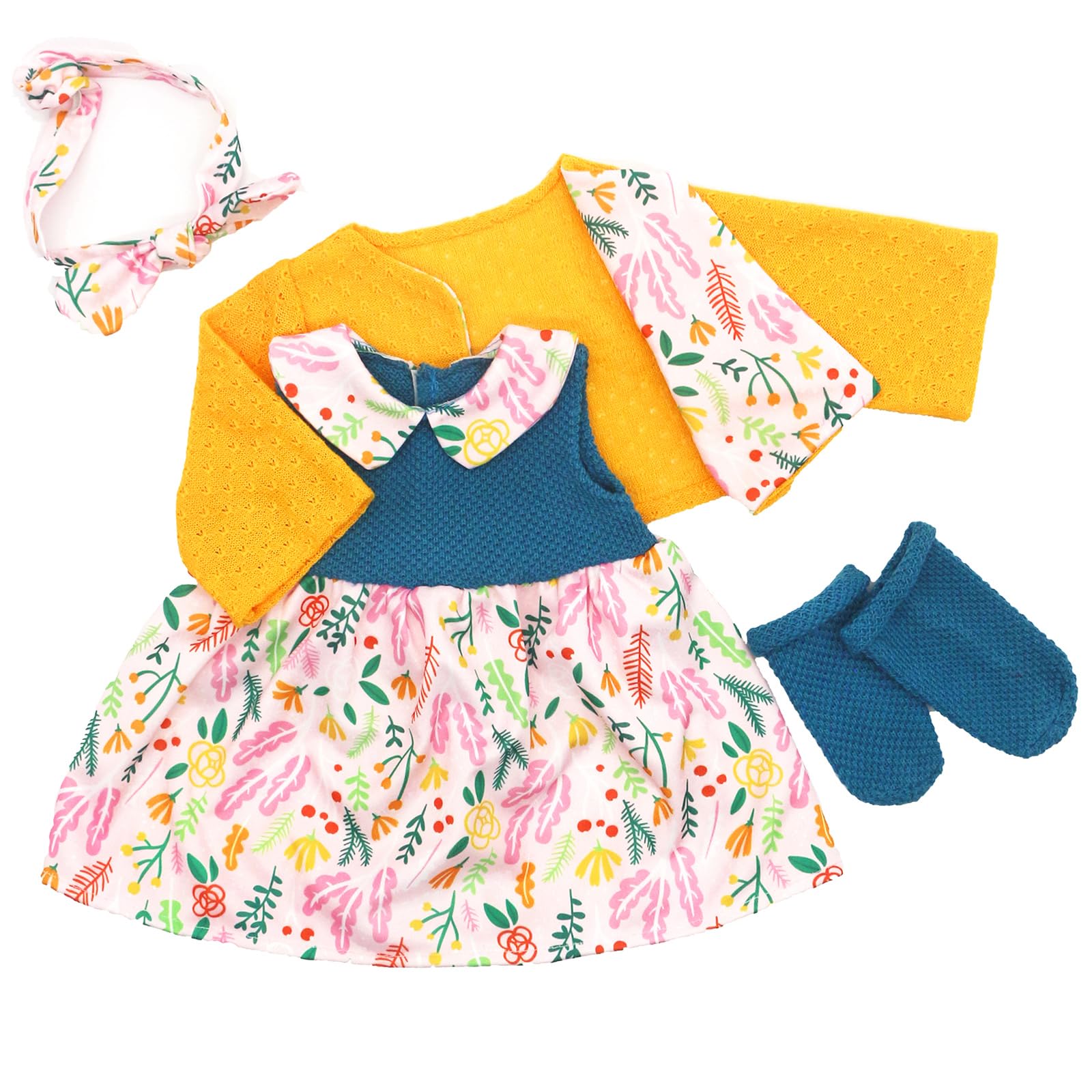 XIVEENS doll clothes back closure uses adhesive tape for easy wear.