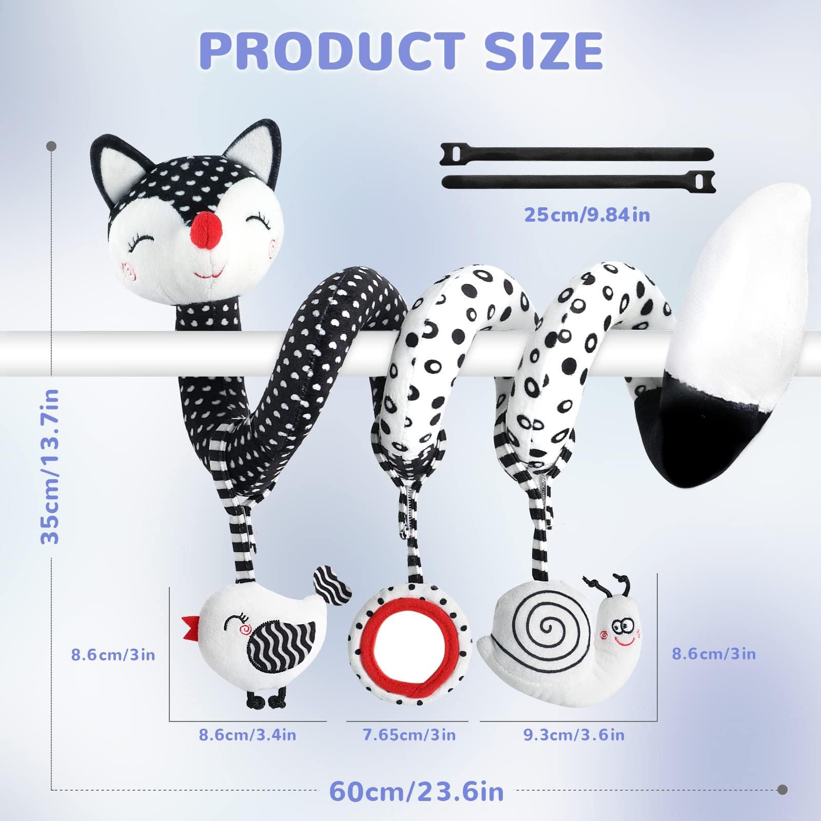XIXILAND multi-functional baby toy for stroller, crib, and play gym.