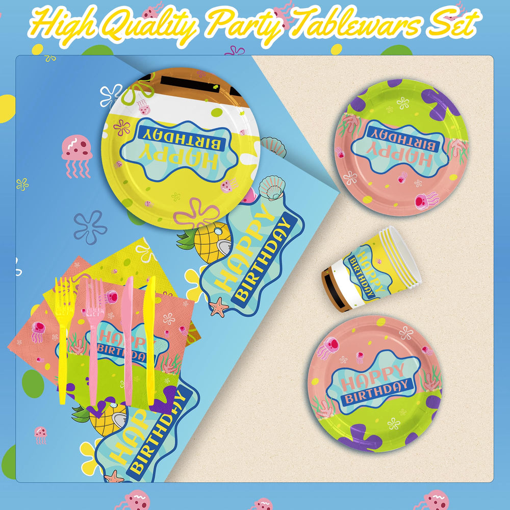 XIXIPTY yellow cartoon napkins provide quick cleanups and vibrant table accents.