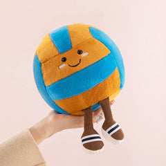 XIYUAN 12-inch volleyball plush toy, soft and comfy for kids' playtime.