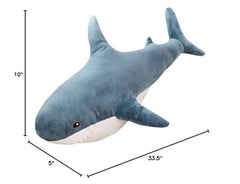 XIYUAN fluffy shark plush nap pillow for comfort