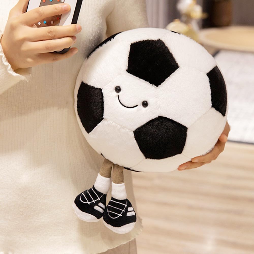 XIYUAN football plush soft fabric close-up highlighting gentle touch