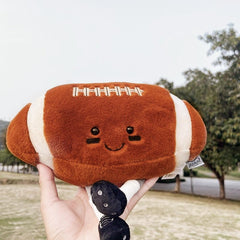 XIYUAN Rugby Plush Ball washing care, machine washable for easy cleaning.