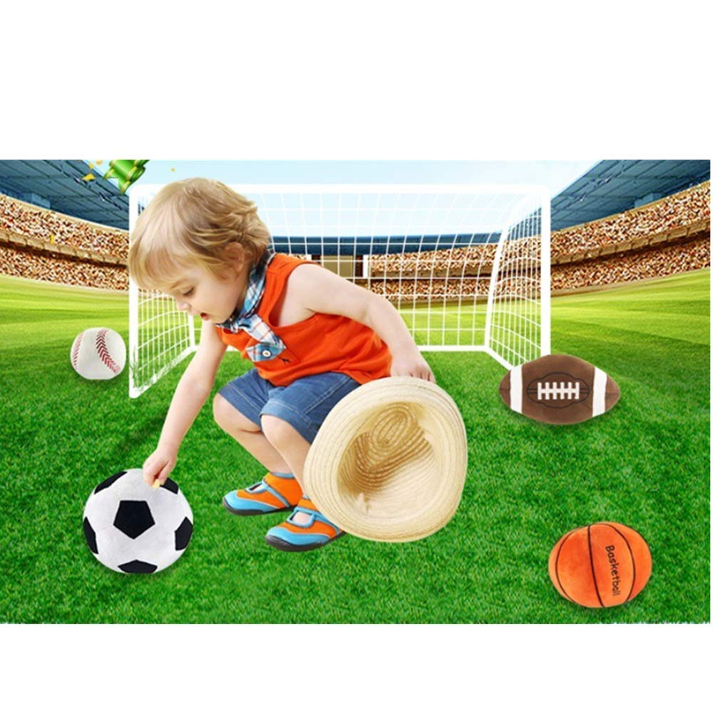 XIZHI basketball plush pillow 18-inch diameter ideal for sofas and beds