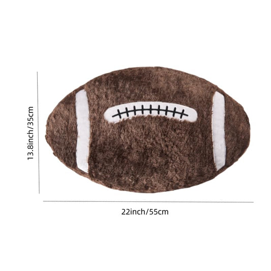 XIZHI rugby plush pillow texture close-up highlights cuddle-worthy softness.