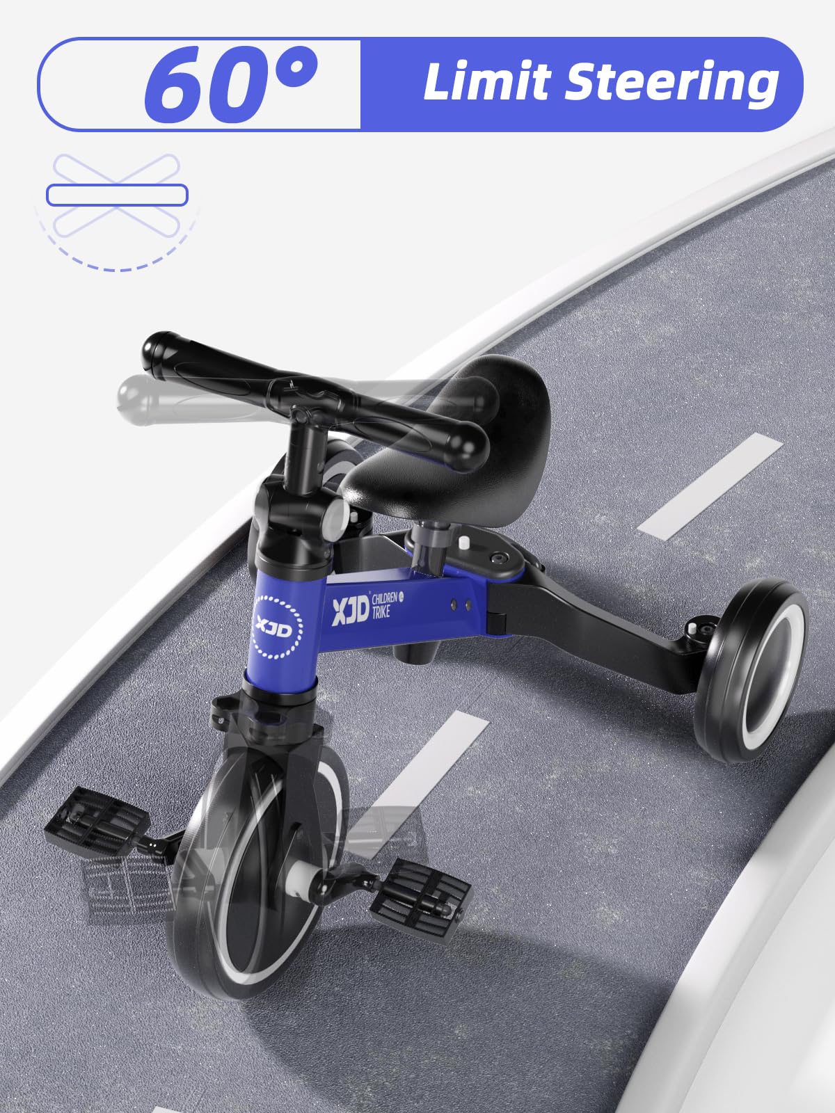XJD removable pedals facilitate mode switching.