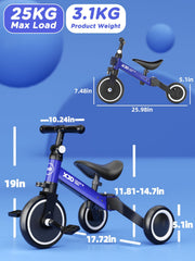 XJD wide silent wheels for stability.