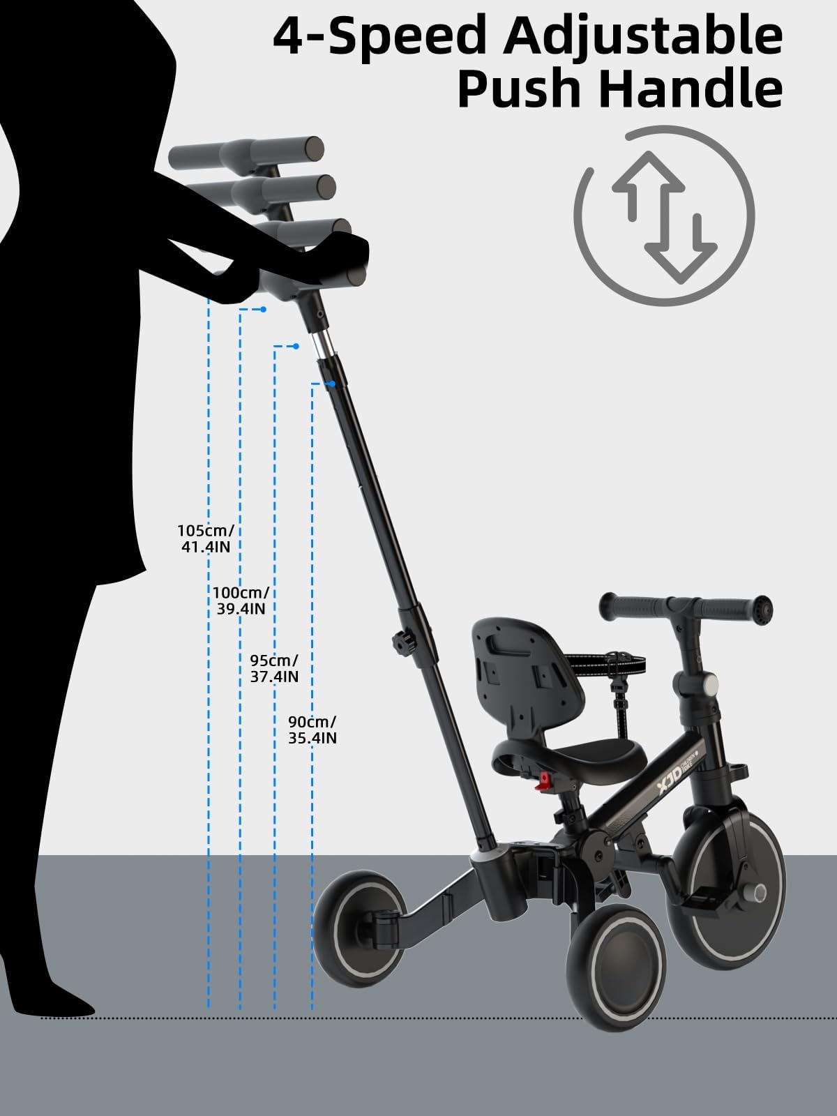 XJD toddler bike suitable for both indoor and outdoor use.