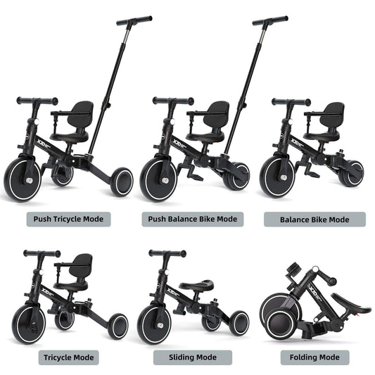 XJD one-button fold enables quick, easy storage.