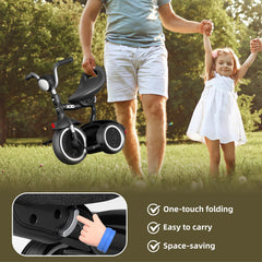 XJD two-position saddle adjustment fits toddlers as they grow.