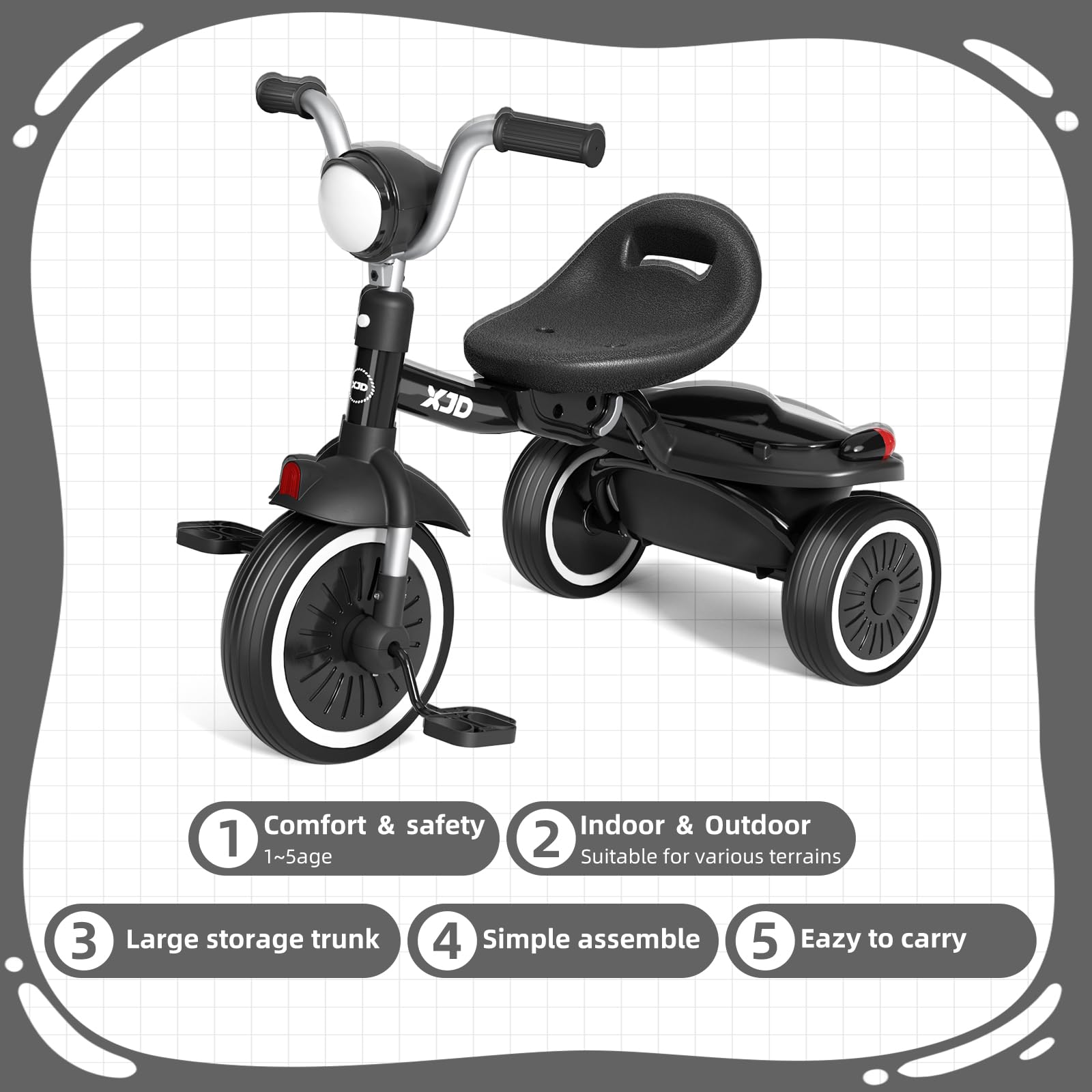 XJD stylish gift-ready design appealing for birthdays and holidays.