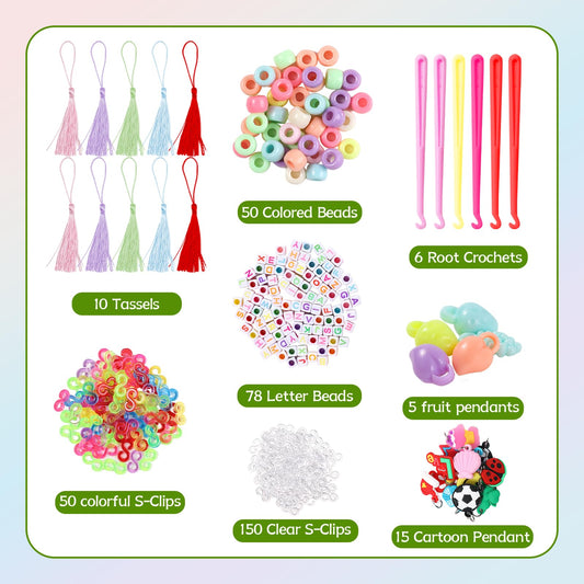 XKDOUS clear and colored S-Clips for secure bracelet designs