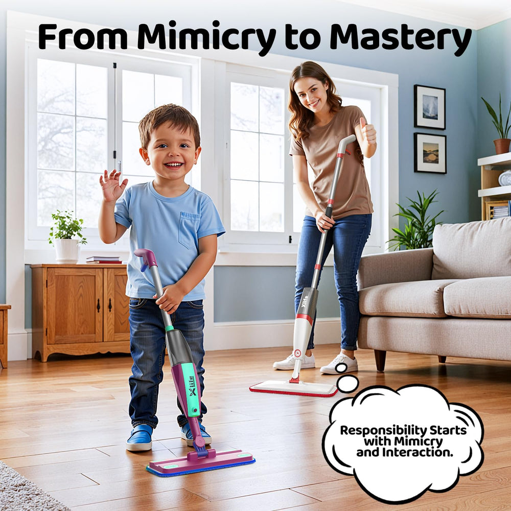 Xlife ToyFun kid-friendly cleaning play encourages imaginative, hands-on learning.