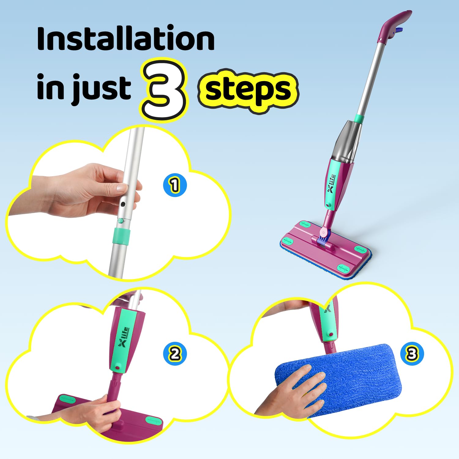 Xlife ToyFun snap-together design enables kid-friendly assembly.