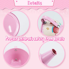 Xlong Pink Tea Set cups bring cheerful service to little hosts
