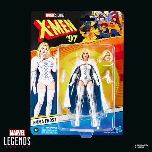 X-Men Emma Frost articulated figure highlights premium deco for shelf-worthy displays.
