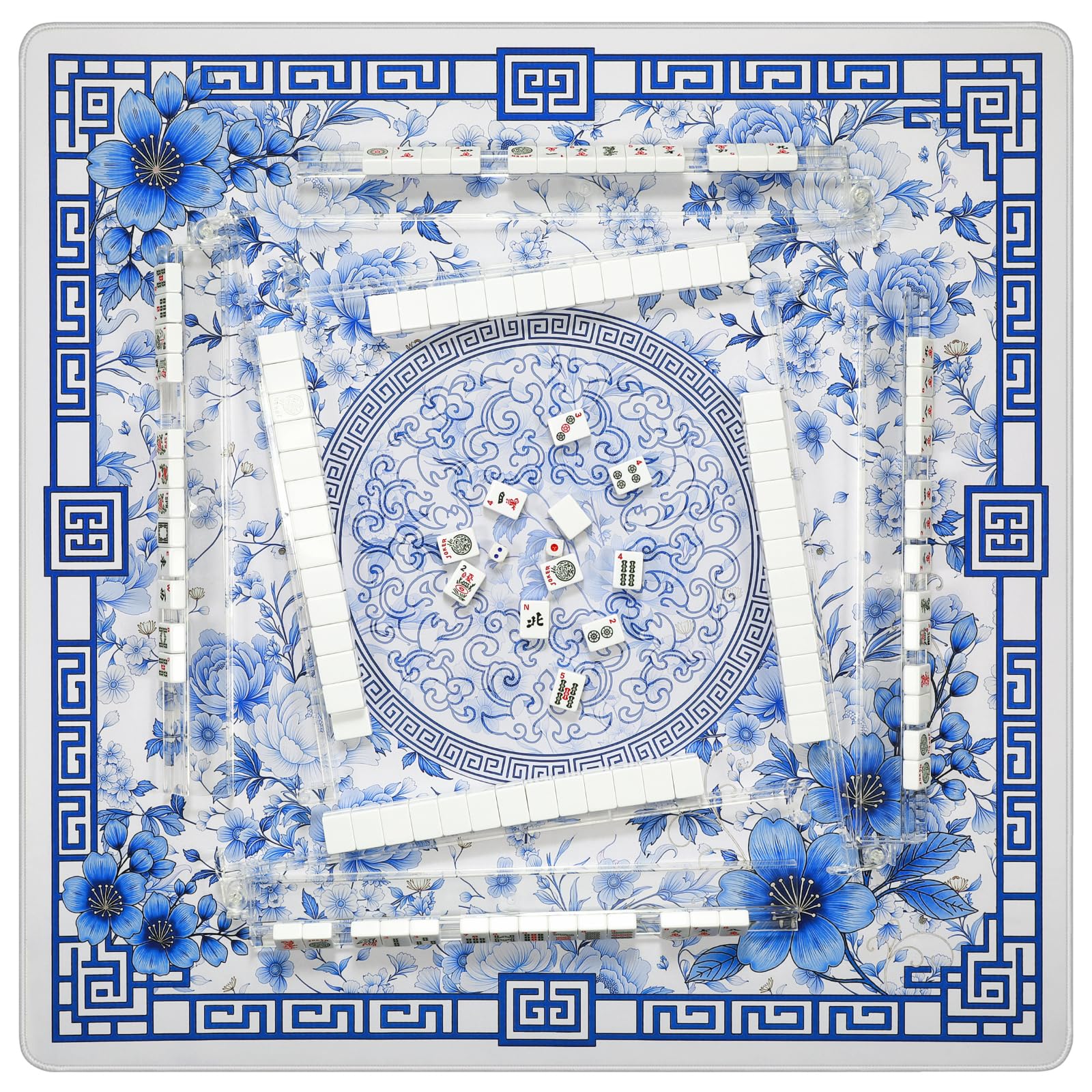 Xmoiqer Mahjong Mat reinforced edges prevent fraying and extend durability.