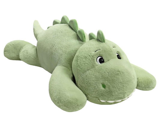 XMV dinosaur weighted plush, 31-inch front view for calming sensory play.
