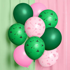 xo Fetti pink witch balloons for magical birthday decor and photo-worthy moments