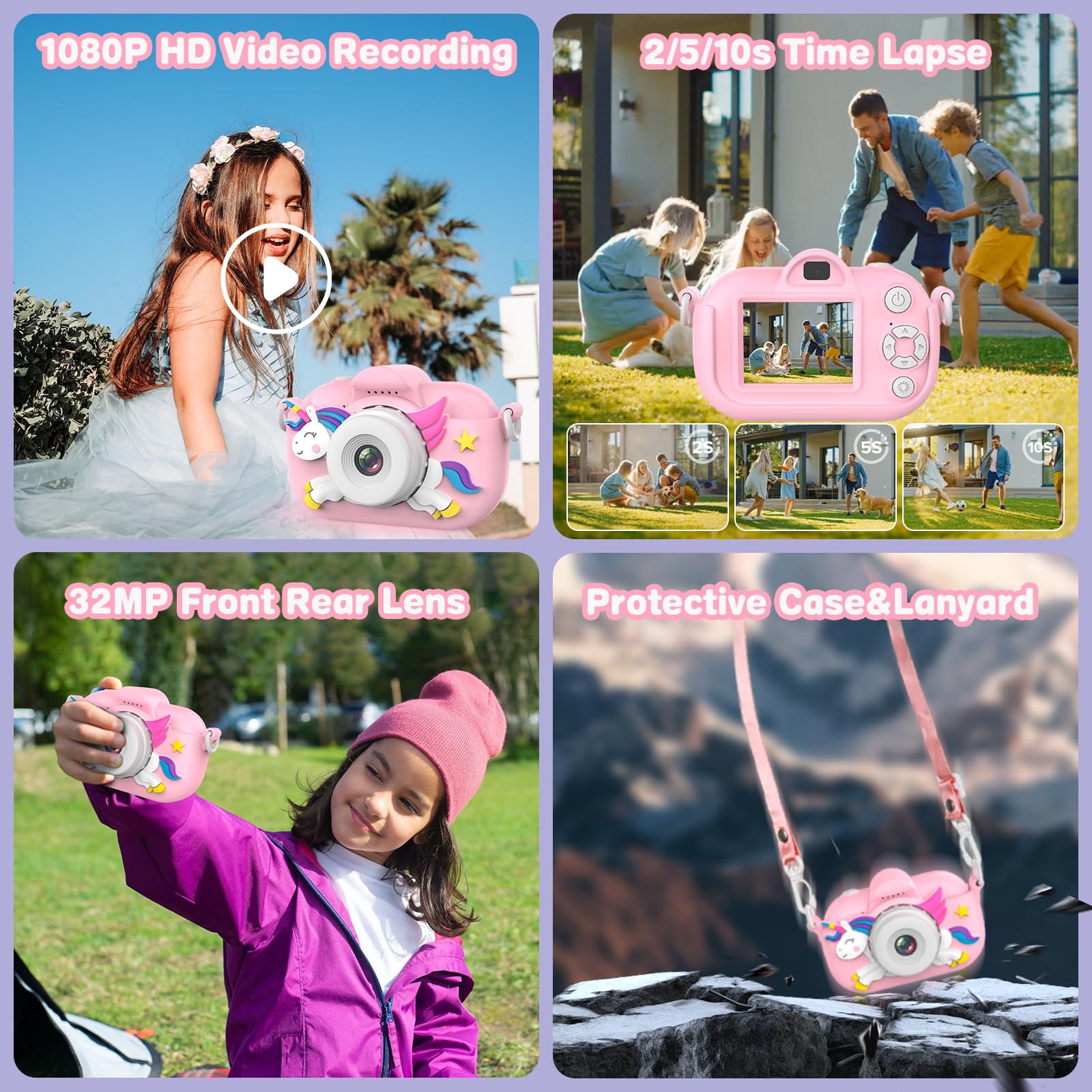 Xoieod camera includes 32GB storage for thousands of memories