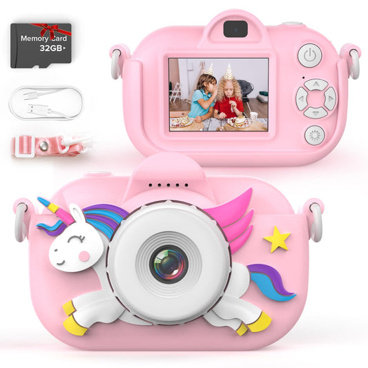 Xoieod Kids Camera with dual lens for wide photos and selfies