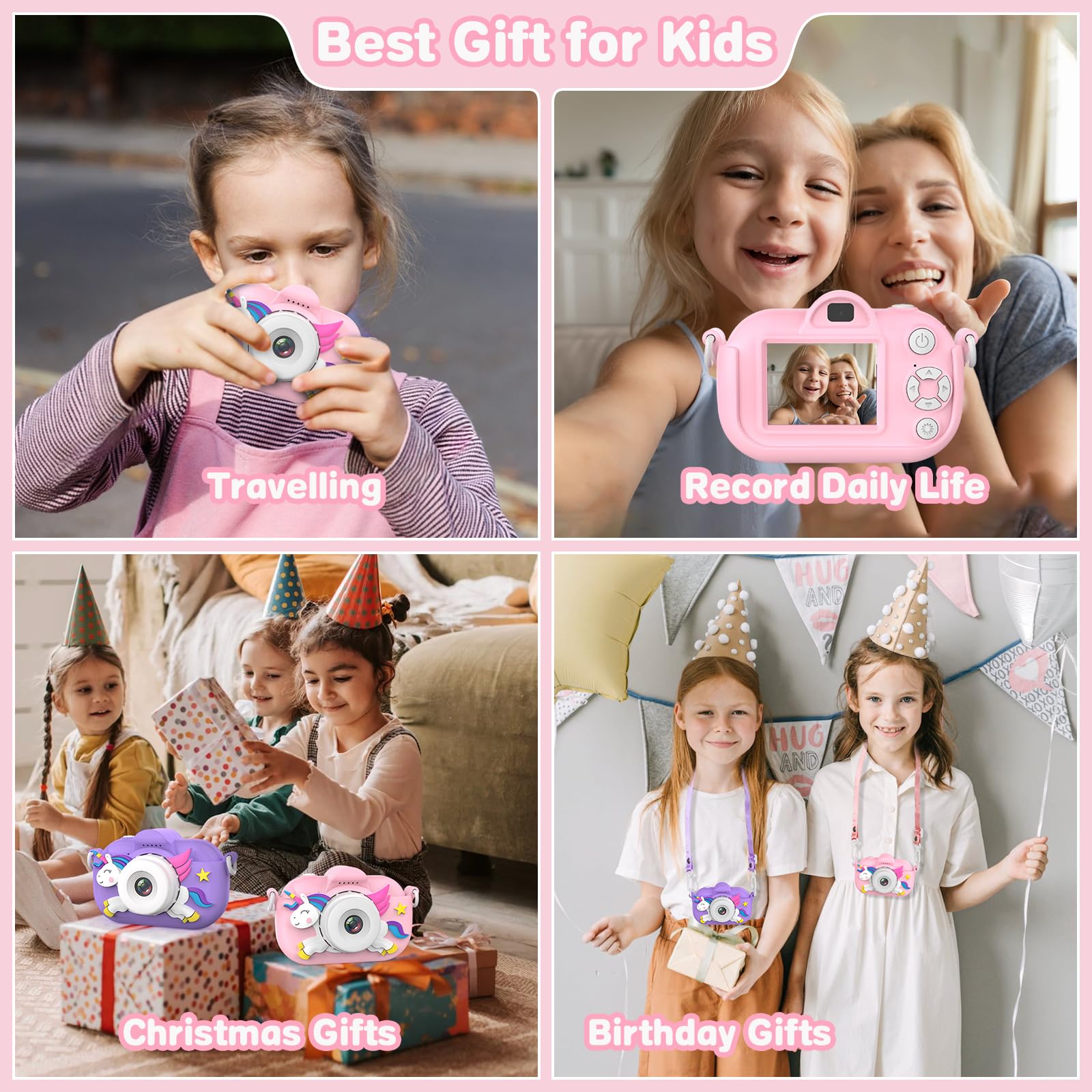 Xoieod kids camera for photo and video recording on the go