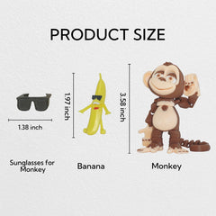 Xonery banana buddy features movable mouth for interactive play.