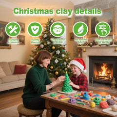 Xoprmey Christmas stars and bells add sparkling accents.
