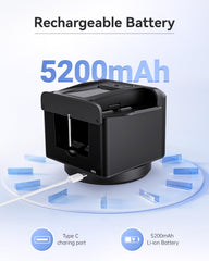 XPAW 5000mAh rechargeable battery powering long sessions