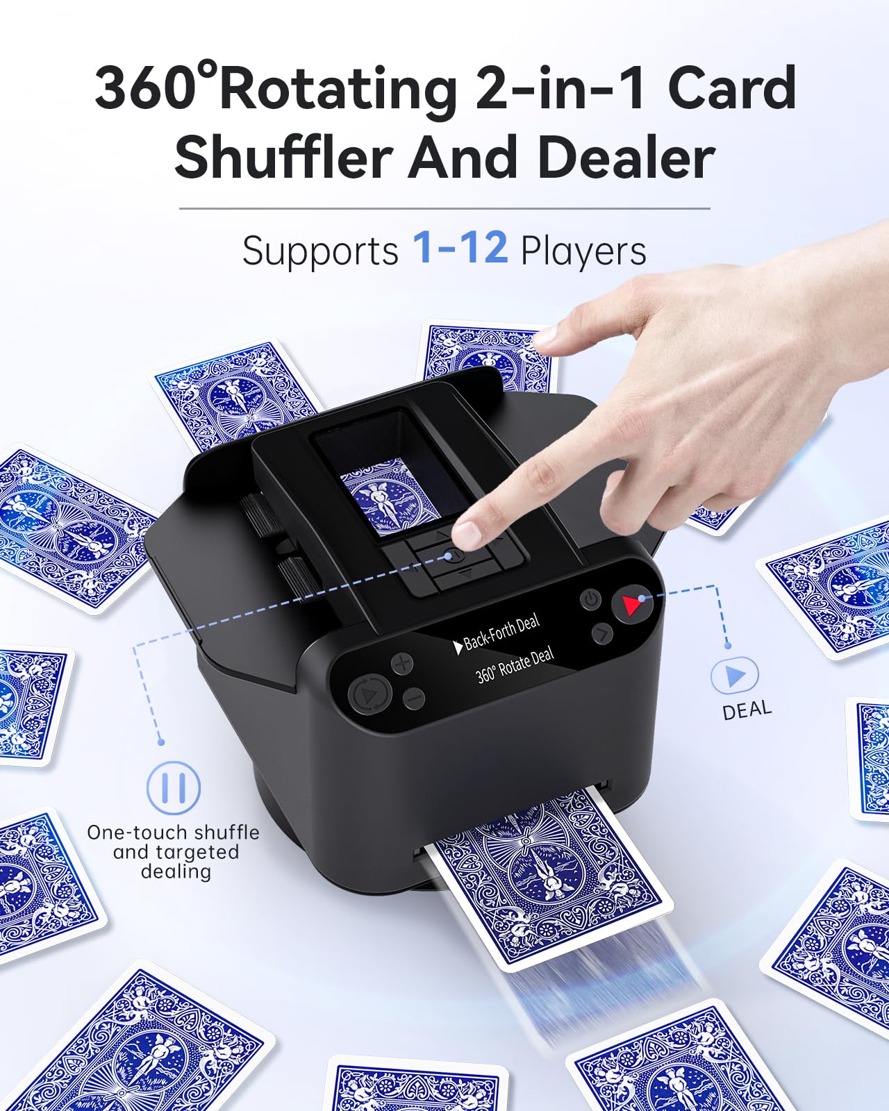 XPAW 360 rotating dealing for fair card distribution