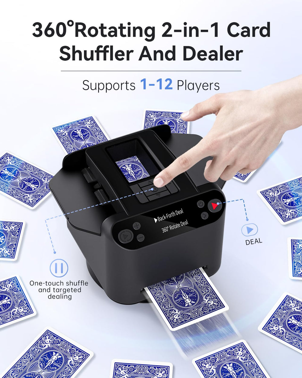 XPAW 360 rotating dealing for fair card distribution