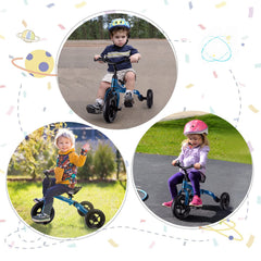 XPIY Tricycle blue outdoor ride ready for parks and sidewalks.