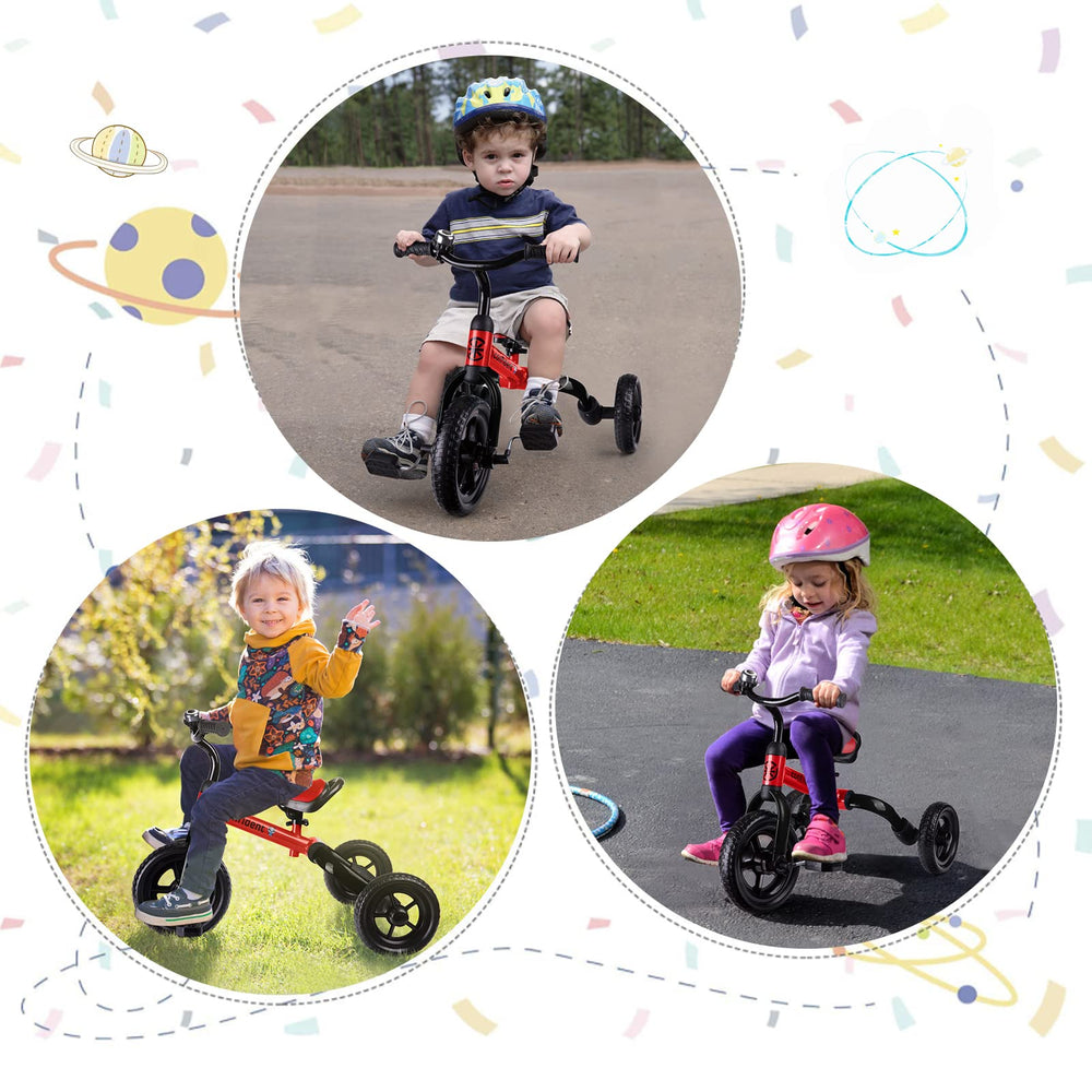 XPIY Tricycle assembly red easy-setup for quick parent time
