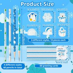 Xqumoi penguin eraser topper on a pencil for kids