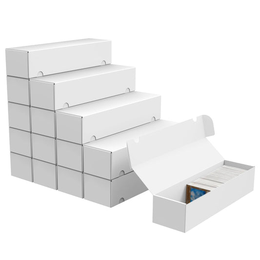XRACV trading card storage box shows simple assembly for organized card collection.