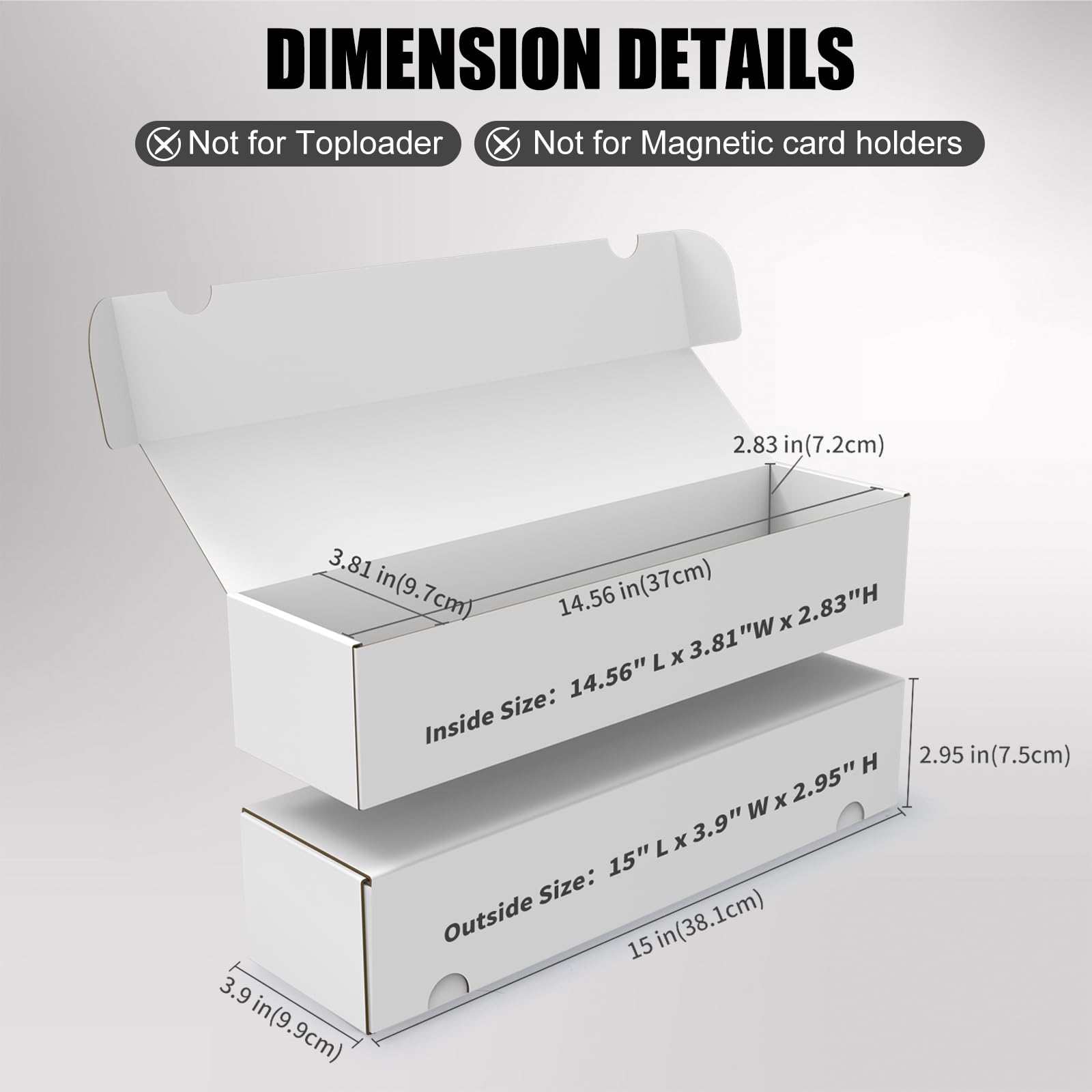 XRACV box highlighting durable double-sided corrugated cardboard construction.