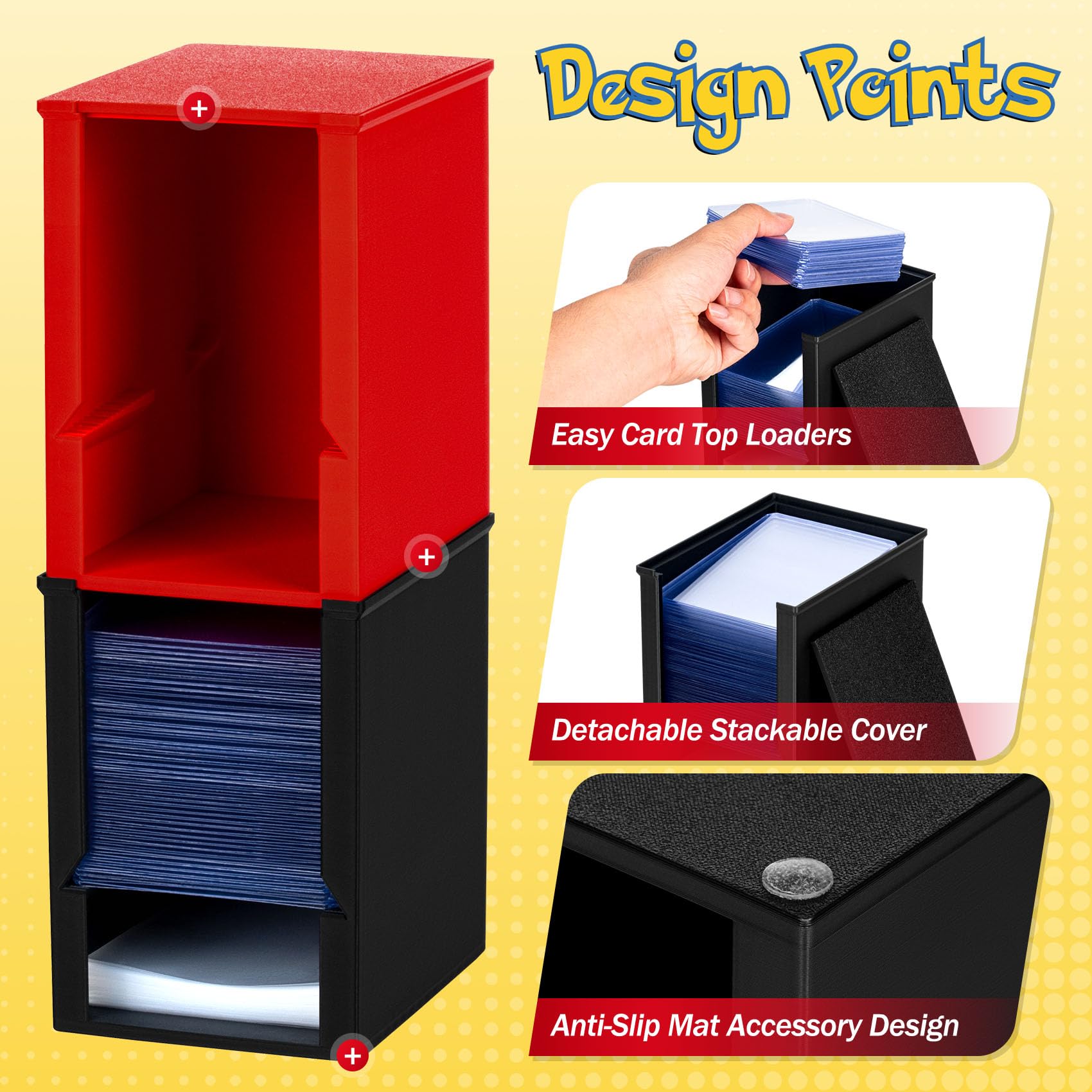 XSHINOVA anti-slip pads stabilize the unit on any surface