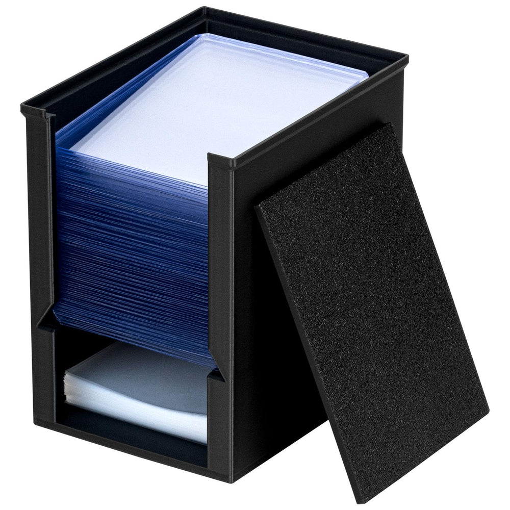 XSHINOVA toploader dispenser and penny sleeve holder keeps cards organized during breaks