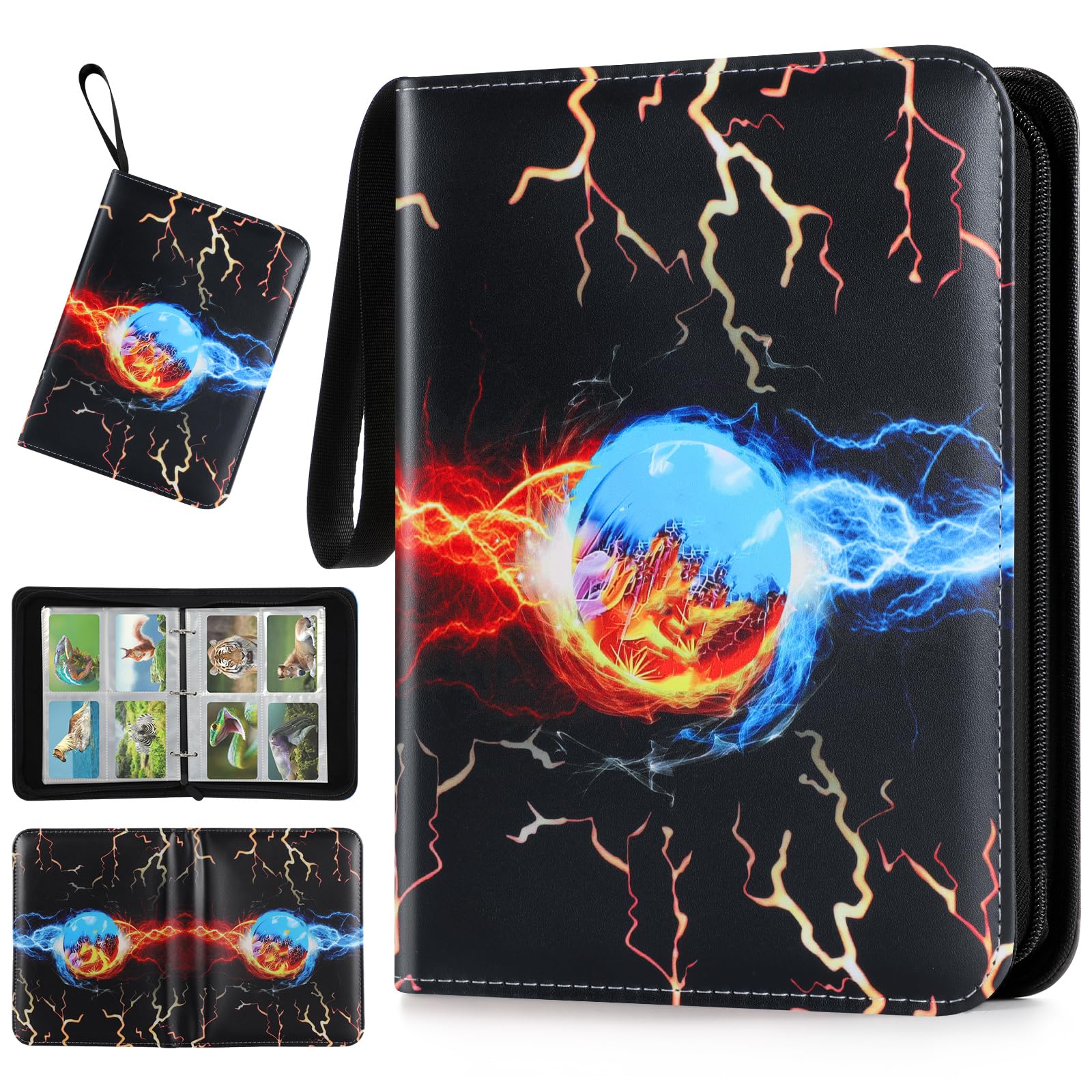XSHNUO card binder 4-pocket cover protects cards on the go