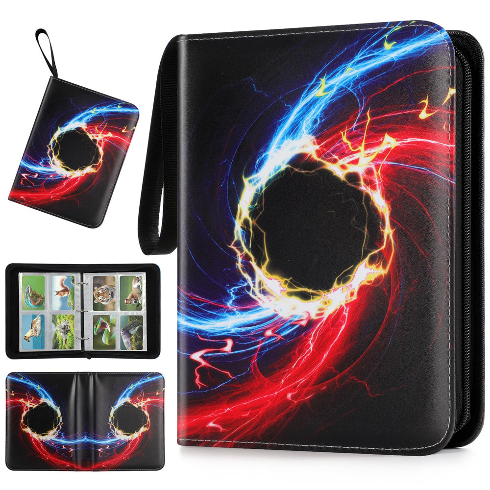 XSHNUO Card Binder 4-Pocket front cover shows durable construction for travel.