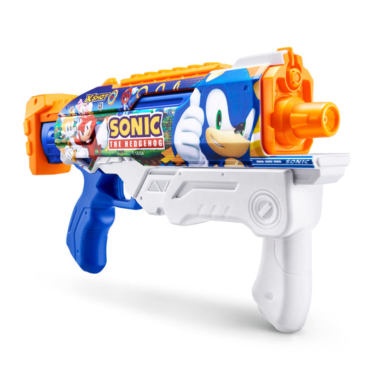 XSHOT Sonic Fast-Fill Hyperload water blaster, quick action, long-range spray.