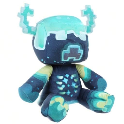 XSLWAN Warden plush toy shown on a shelf as a collectible display