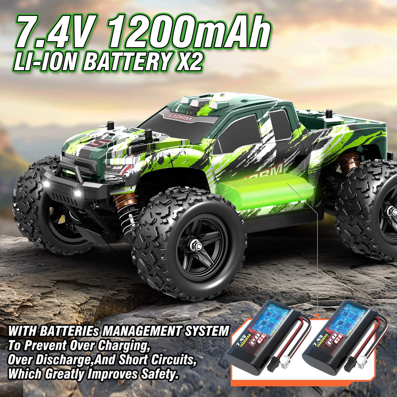 X-TMAGA 1200mAh battery set for longer play and safe charging