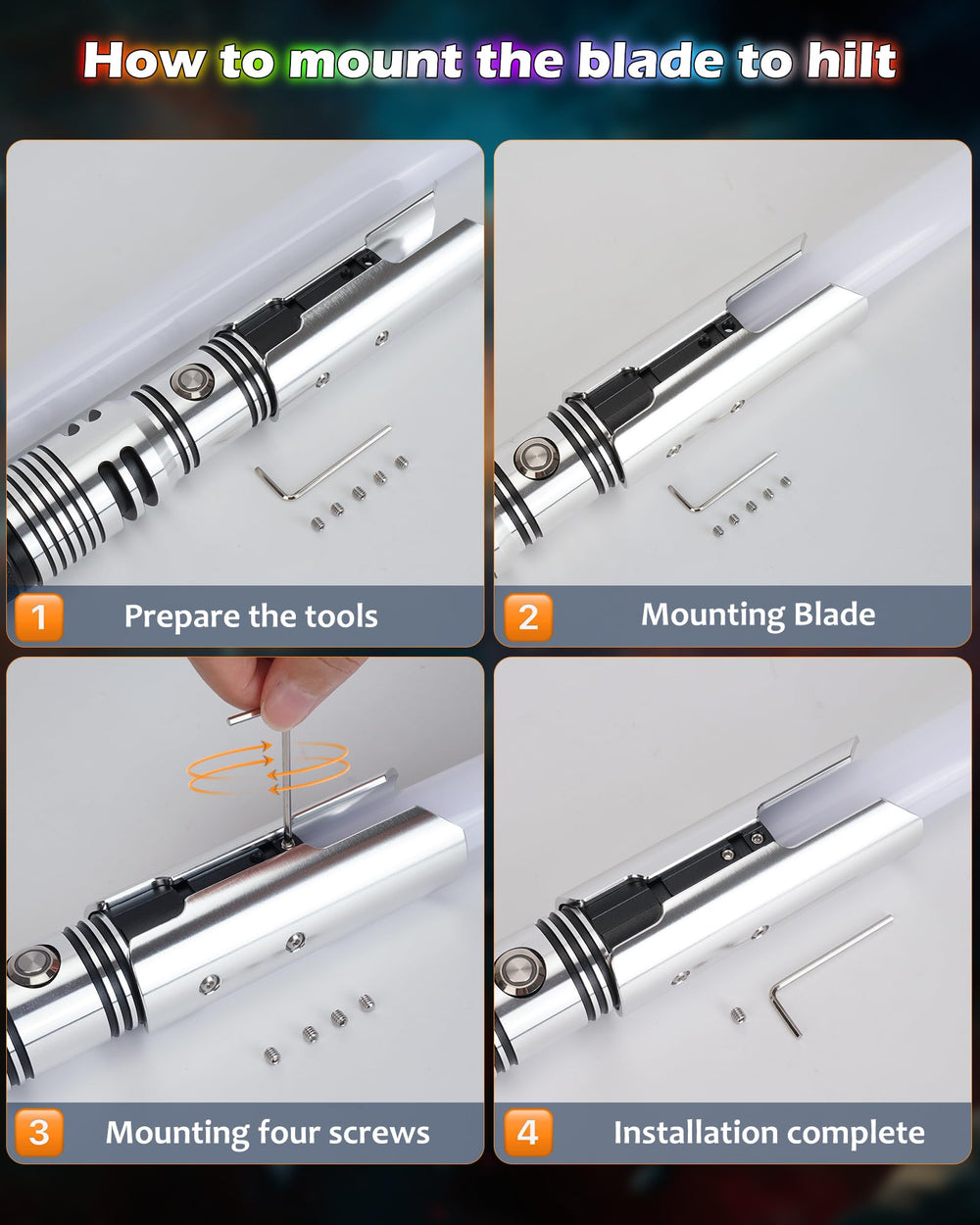 XTREXSABER features 16 sound fonts for immersive on-blade audio cues