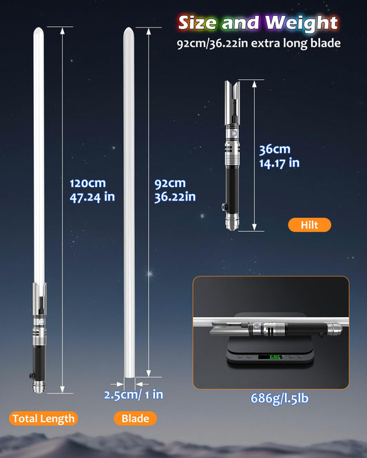 X-TREXSABER aluminum hilt emphasizes durability for real-feel battles
