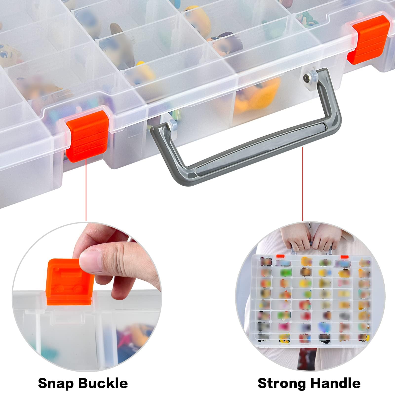 Xuerdon detachable partitions adapt grid size for various toy shapes.